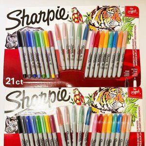 42 Count Sharpie Permanent Markers Fine and Ultra-Fine Point